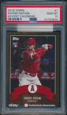 PSA 10 SHOHEI OHTANI 2018 TOPPS Advent Calendar/2163 Angels Rookie RC GEM MINT - Image 1 of 2