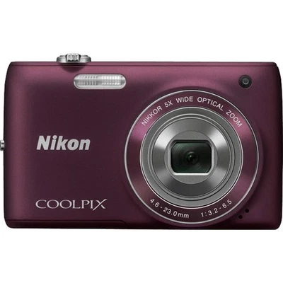 Nikon COOLPIX S4100 Digital Camera with 14.0 MP 5X Optical Zoom Lens Purple - Image 1 of 4