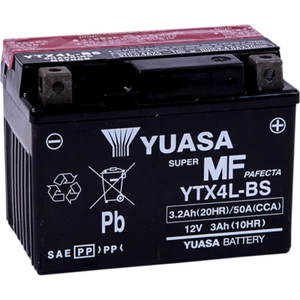 Yuasa Fresh Pack Maintenance-Free AGM Battery (YTX4L-BS) YUAM62X4B - Picture 1 of 1