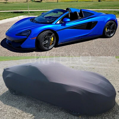 Cubierta de coche impermeable al aire libre satinada elástica para todo tipo de clima para McLaren 570S 720S Foto 1 de 4