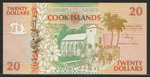 Cook Islands P-9 20 Dollars 1992 Unc - Picture 1 of 1