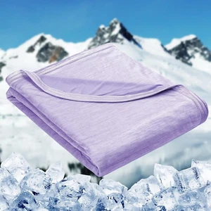 Cooling Blankets for Hot Sleepers - Summer Blanket Thin Lightweight Breathable S - Picture 1 of 7