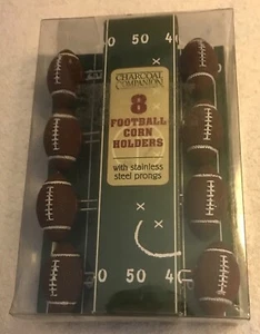 Charcoal Companion 8er Set Fußball Maishalter mit Edelstahlzinken *NEU* - Bild 1 von 2