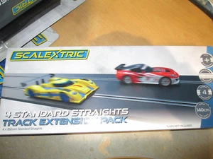 SCALEXTRIC C8526  STANDARD STRAIGHT X4 PACK - Picture 1 of 2
