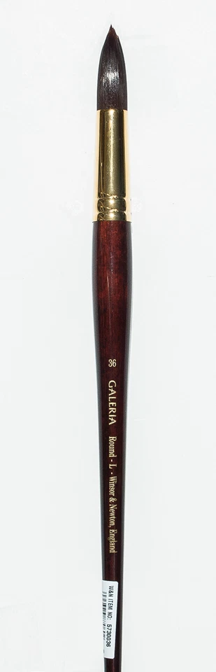 Cepillo Winsor Newton Galleria GIGANTE Talla 36 Lista Redonda $67 OFERTA $29.95 Foto 1 de 1
