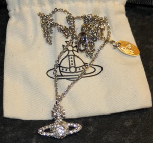 VIVIENNE WESTWOOD BAS RELIEF ORB PENDANT & NECKLACE #408 - Picture 1 of 11