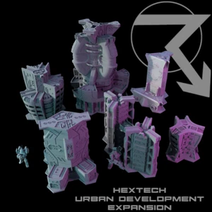 HEXTECH Trinity City Urban Dev Buildings 6mm Scale Terrain for Tabletop Wargames - Picture 1 of 10