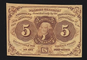 US 5c Fractional Currency w/"ABC" 1st Issue FR 1230 Ch AU (-003) - Picture 1 of 2