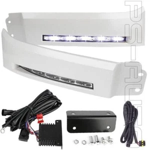 Fit 07-13 Toyota Tundra Sequoia LED SMD DRL Bumper Filler Fog Lights Lamps Pair - Picture 1 of 10