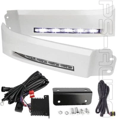 Подходит для 07–13 Toyota Tundra Sequoia пара светодиодных противотуманных фар SMD DRL наполнитель бампера - Изображение 1 из 4