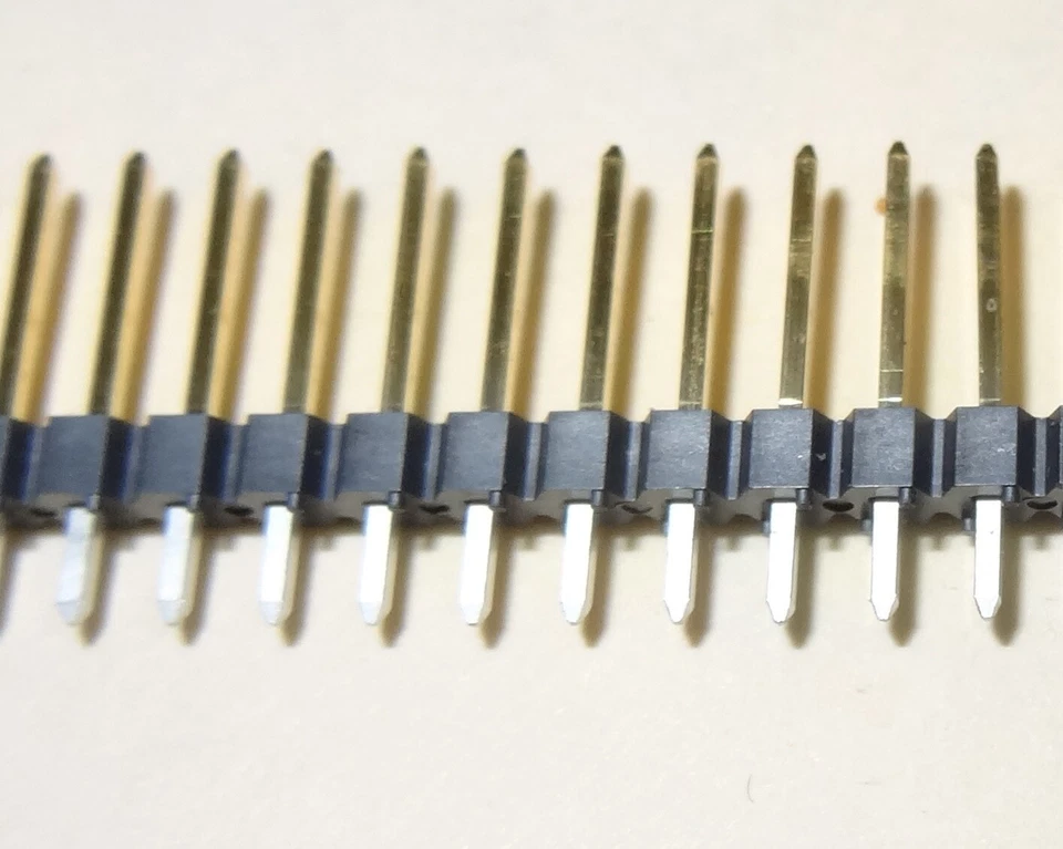 0.100" (2.54 mm) Breakaway Male Header: 1×25-Pin, Straight, Black - Image 1 of 1