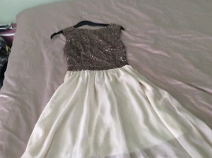 Missguided Sequin Bronze Top Dress - Picture 1 of 3