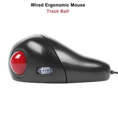 Wireless Trackball Mouse 2.4GHzWired Thumb-Controlled Digital Mouse 10M Handheld - Image 1 of 4