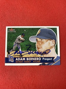 2001 Fleer Tradition Adam Bernero #364 Auto Signed Autograph Tigers 