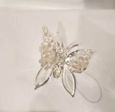 Vintage Silvestri Glitter Butterfly Handspun Glass Ornament