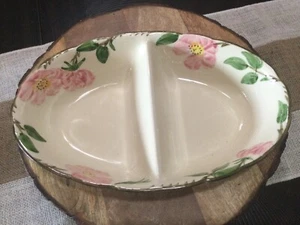 Vintage Franciscan Desert Rose Oval Divided Vegetable Bowl Dish 1950's USA - Picture 1 of 2