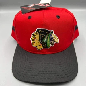 De colección Chicago Blackhawks Sombrero Hombres Rojo Gemelos Empresa NHL Gorra Trasera a Presión Nueva - Imagen 1 de 8