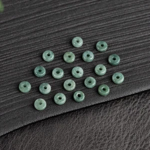 10/20/50Pcs 7mm Natural Pea Green Abacus Bead Emerald Jade Handmade DIY Beads - Picture 1 of 2