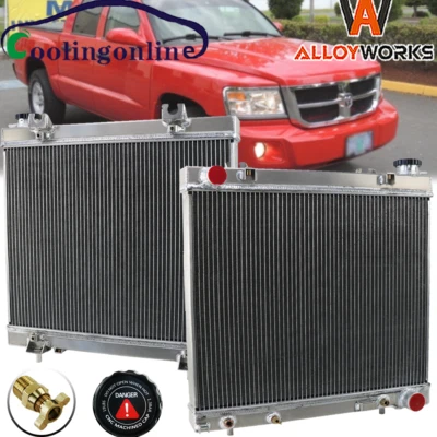 Radiador de 3 filas para 05 06 07 08 09 10 11 Dodge Dakota/Ram Dakota 3,7 L 4,7 L V6 V8 Foto 1 de 4