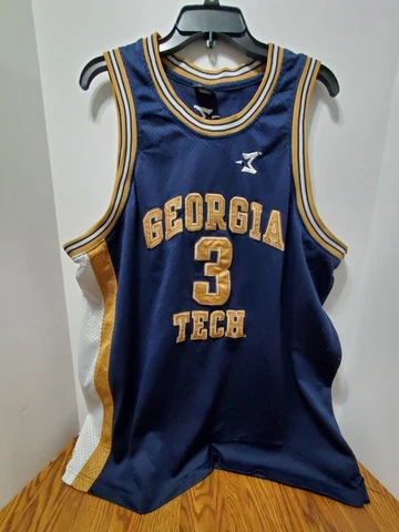 Stephon Marbury Georgia Tech College Basketball Jersey #3 Starbury XL Cover