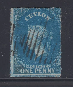 Ceylon SG 19 used 1861 1p light blue Queen Victoria, usual centering, sound - Picture 1 of 1