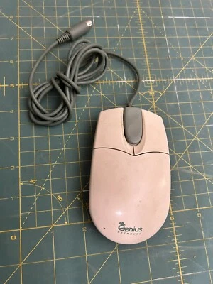 Genuine Vintage Genius 4-Button Mechanical Ball Serial/COM Port PC Netmouse Pro - Image 1 of 4