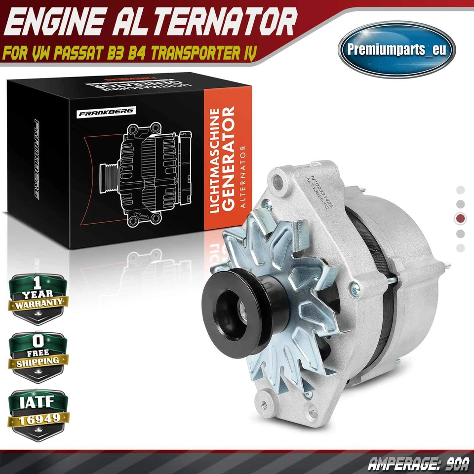 Alternator for VW Passat B3 B4 Transporter Transporter/Caravelle IV 068903029H - Image 1 of 4