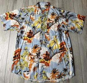 Hermosa camisa de verano 100 % rayón hawaiana talla XL - Imagen 1 de 5