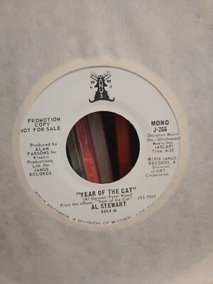 AL STEWART - YEAR OF THE CAT - NEAR MINT JANUS WHITE LABEL PROMO 45! RARE MONO Foto 1 de 2