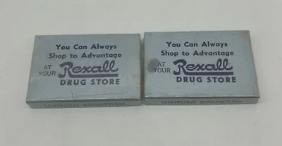 2 Vintage Gray Pain Tablets ~ Rexall Apothecary Empty Boxes ~ Nelson's Benton KY - Image 1 of 4