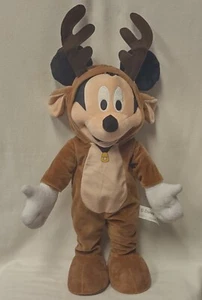 Gemmy Disney Mickey Mouse Reindeer Door Porch Greeter 20" Holiday Plush - Picture 1 of 9