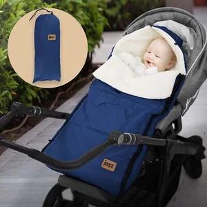 Chancelière pour bébé sac de couchage bleu d'hiver pour poussette et siège auto - Photo 1/7