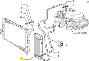 Fiat Croma & Lancia Thema Heat Exchanger 82437372 Genuine & New - Picture 1 of 6
