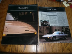 1981 MAZDA RX-7 SALES BROCHURE / GOOD ORIGINAL DEALERSHIP CATALOG w/FOLDER - Picture 1 of 9