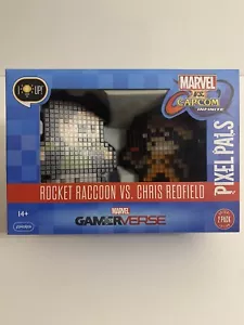 Pixel Pals 2 Pack Gamerverse Marvel Vs Capcom Rocket Raccoon Vs Chris Redfield - Picture 1 of 10