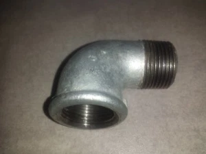 Temperguss Fittings verzinkt  Winkel 90° IG/AG   3/4 Zoll - Bild 1 von 4