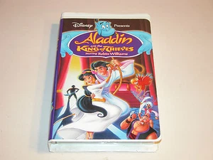 ALADDIN AND THE KING OF THIEVES 1996 VHS CLAMSHELL DISNEY PRESENTS RENTAL COPY - Picture 1 of 4