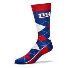 New York Giants Football Red & Blue RMC Pro Stripe Soft Fuzzy Socks