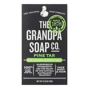 Grandpas Pine Tar Soap 4.25 Ounce Bar - Picture 1 of 12