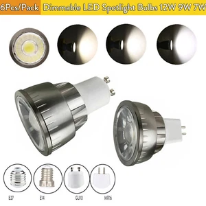 6x Dimmable Cob Led Spotlight 7W Spot Saving Bedroom 45 Lamps Brightest Home - Picture 1 of 19