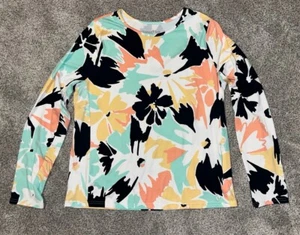 Hang Ten Women's Long Sleeve UPF 50+ Sun Protection Quick Dry Rash Guard Size XL - Picture 1 of 4