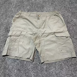 Columbia Shorts Mens Medium Grey Nylon Flat Front Cargo Pockets Titanium - Picture 1 of 15