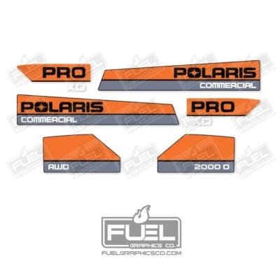 Polaris Ranger 2000D Pro XD Utility Vehicle Replacement Vinyl Decal Set UTV - Image 1 of 2