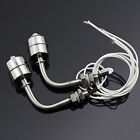 2PCS Stainless Steel Float Switch Liquid Switch Water Level Silver Sensor