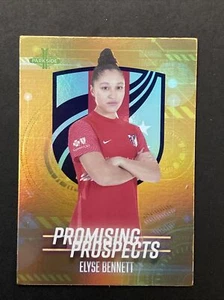 2022 Parkside NWSL Elyse Bennett KC Promising Prospect Rookie Orange Card #12 !! - Picture 1 of 3