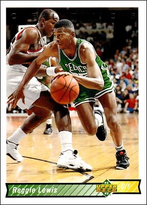 1992 Upper Deck #120 Reggie Lewis    Boston Celtics - Image 1 of 2