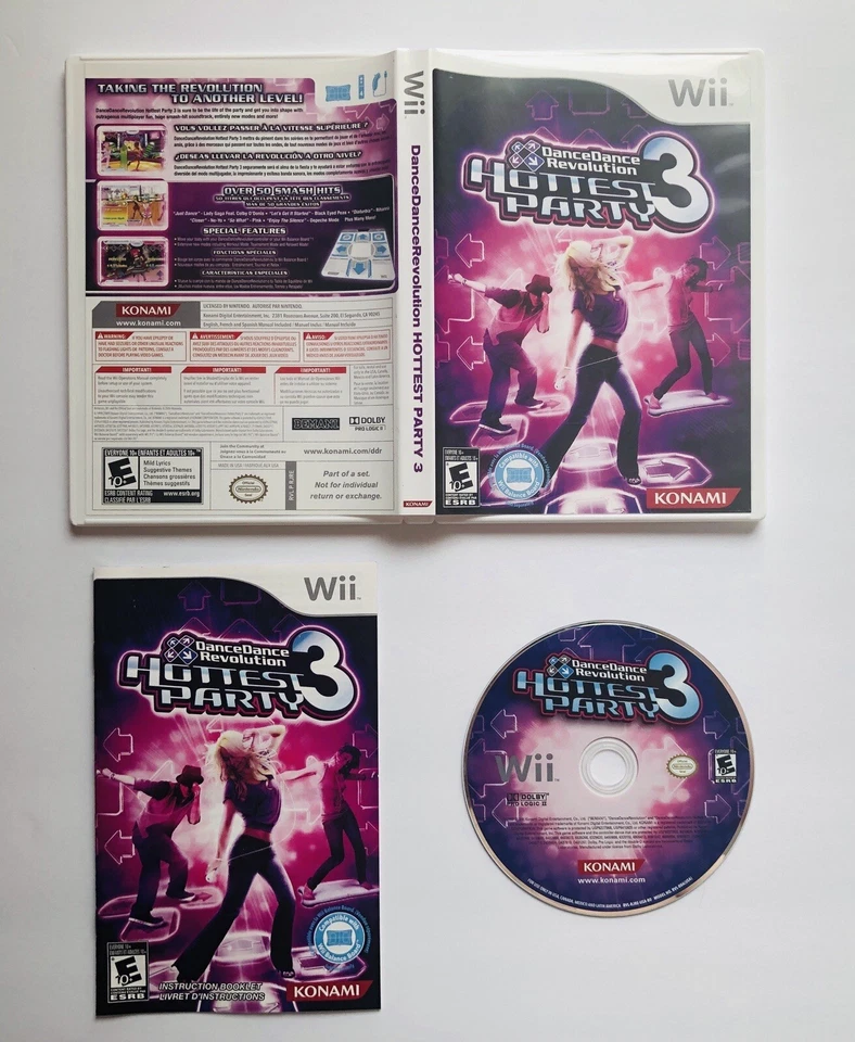 Dance Dance Revolution Hottest Party 3 - Nintendo Wii - CIB - Image 1 of 1
