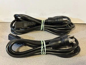 Lot of 2 Hospital Grade GREEN DOT Medical Grade 8ft A/C Power Cord 125V 13A - Picture 1 of 3