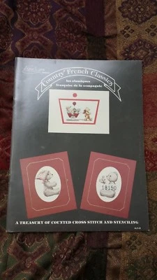 ALMA LYNNE COUNTRY FRENCH CLASSICS ANIMALS CROSS STITCH PATTERN FREE SHIPPING   - Image 1 of 2