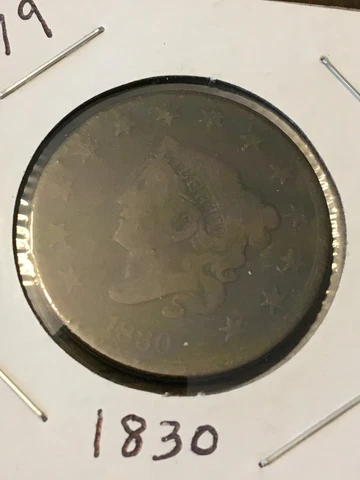 Large 1830 U.S. cent Cover